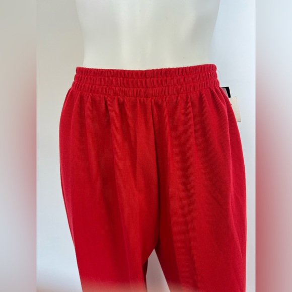 NWT Vintage 80s/90s Sag Harbor Red Knit Pants Deadstock Bergner’s Medium - Picture 3 of 9